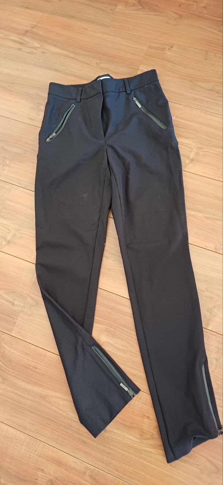 Yaya mooie zwarte broek met ritsjes, maat 36, Zwart, Ophalen of Verzenden, Zo goed als nieuw, Yaya