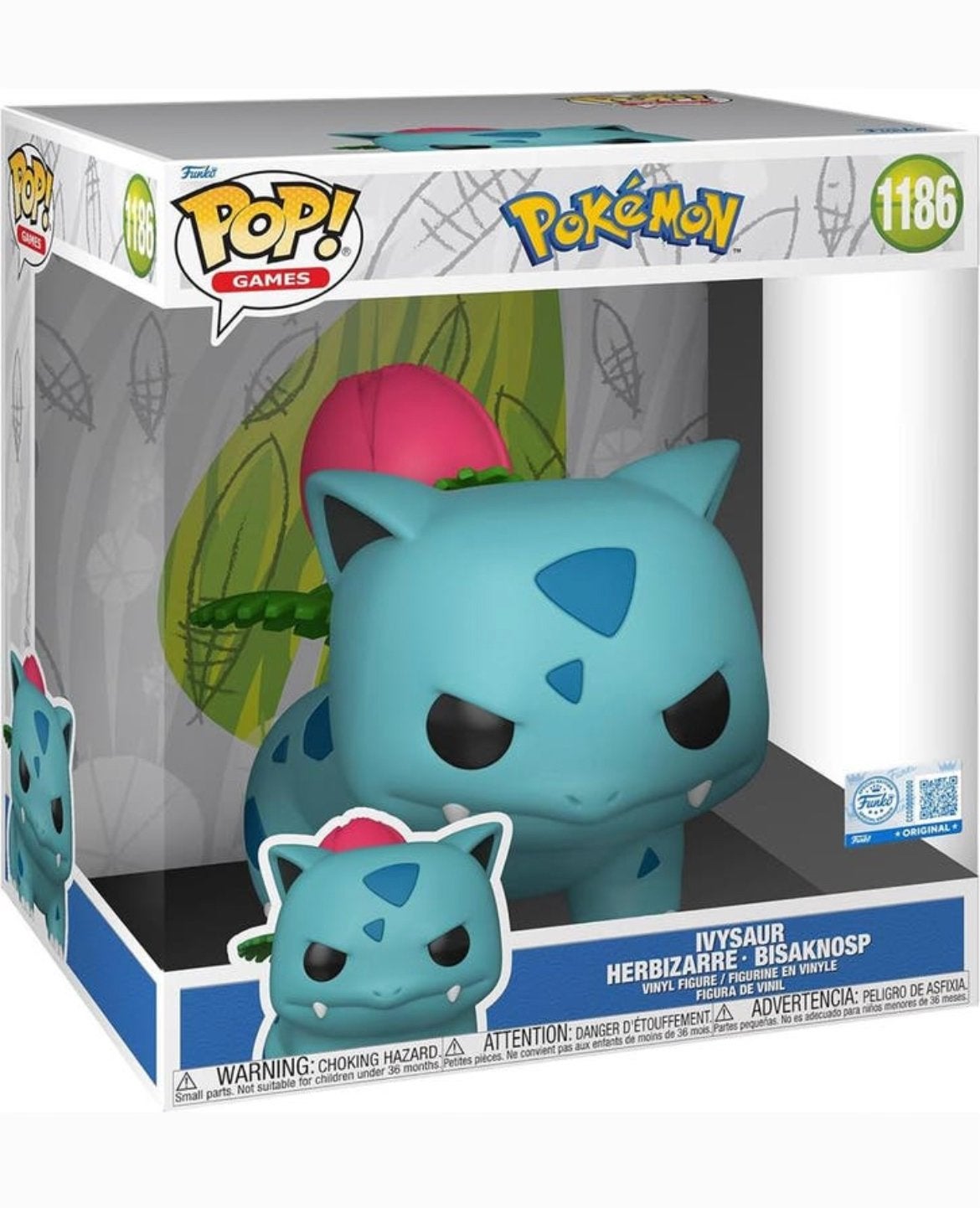 Pokémon Ivysaur #1186 Jumbo 25 cm – NIEUW, Ophalen, Nieuw