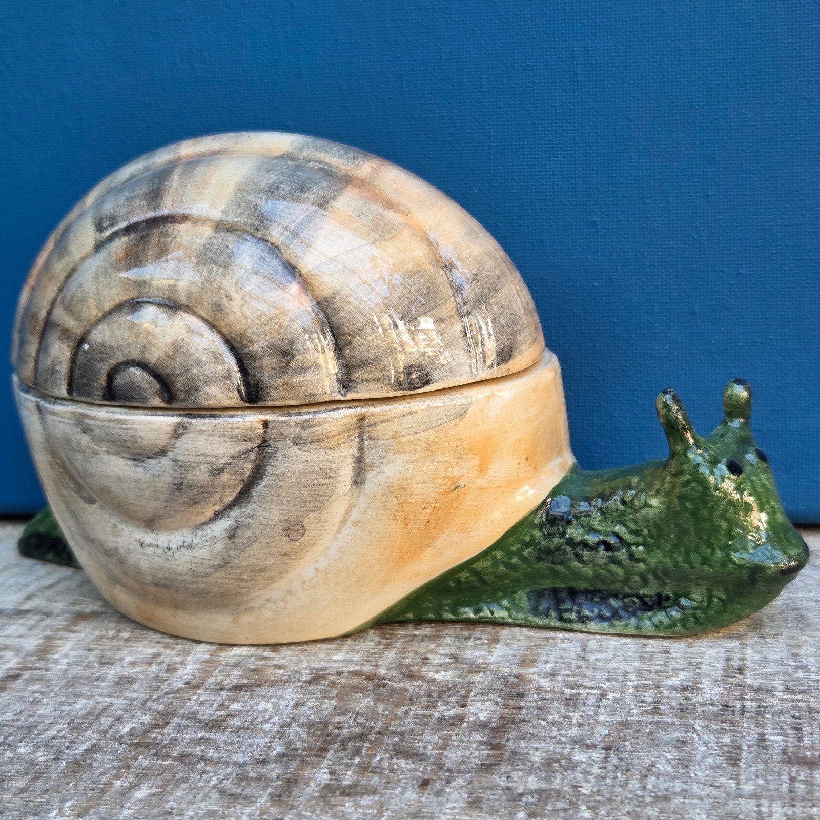 Vintage Slak Terrine - Decoratieve Pot, Ophalen of Verzenden