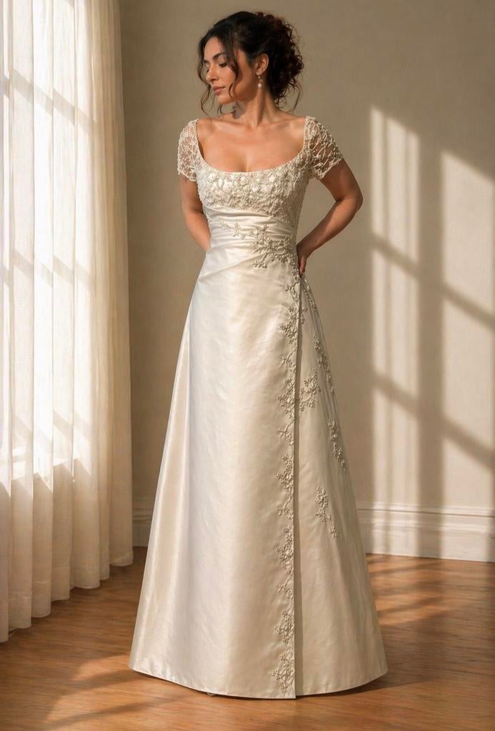 Trouwjurk pronovias maat 42/L, Ophalen of Verzenden, Zo goed als nieuw, Overige kleuren, Trouwjurk