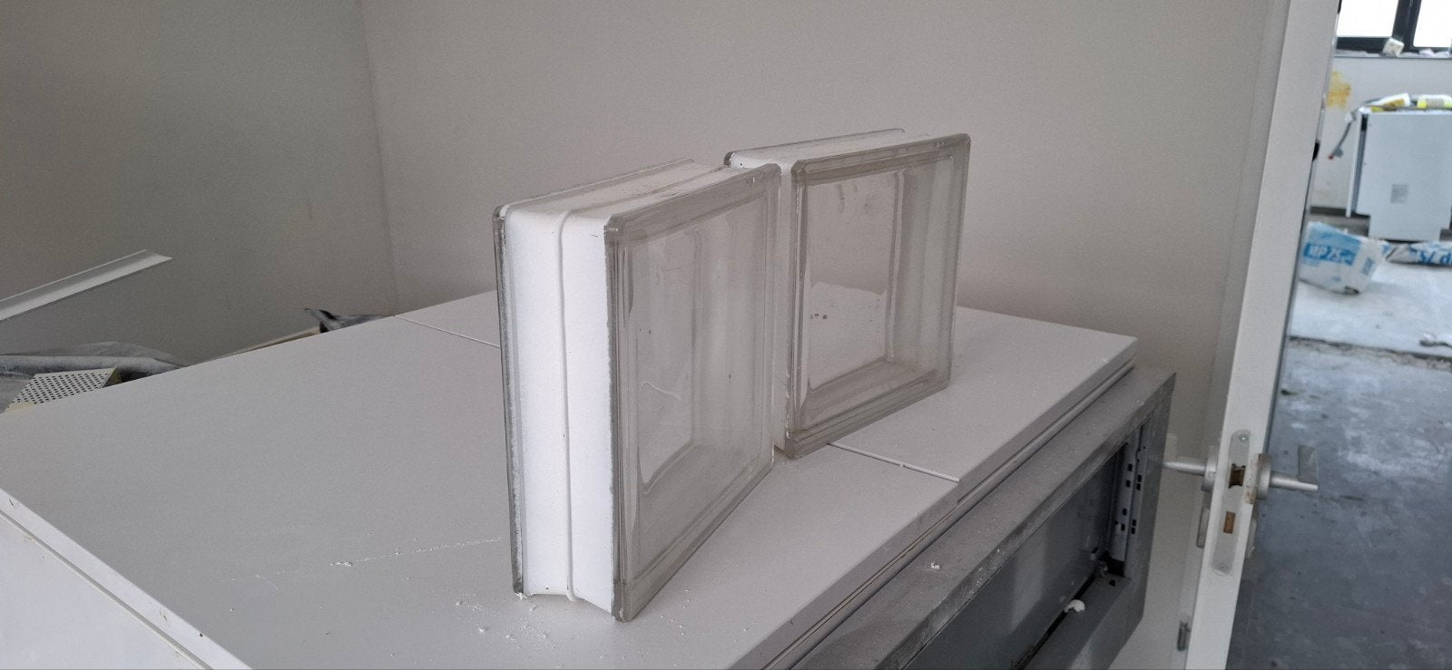 Glazen bouwstenen - 16 stuks (21x21 cm), Ophalen, Gebruikt, Overige typen