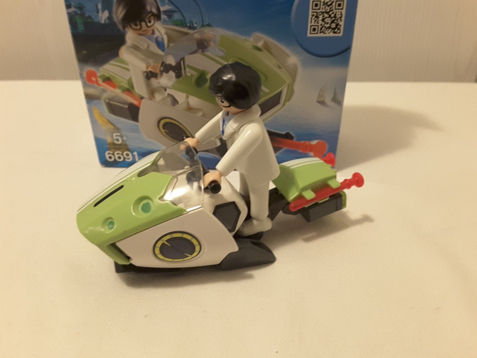 Playmobil 6691 spyjet super 4 compleet met doosje., Complete set, Ophalen of Verzenden, Zo goed als nieuw, City action