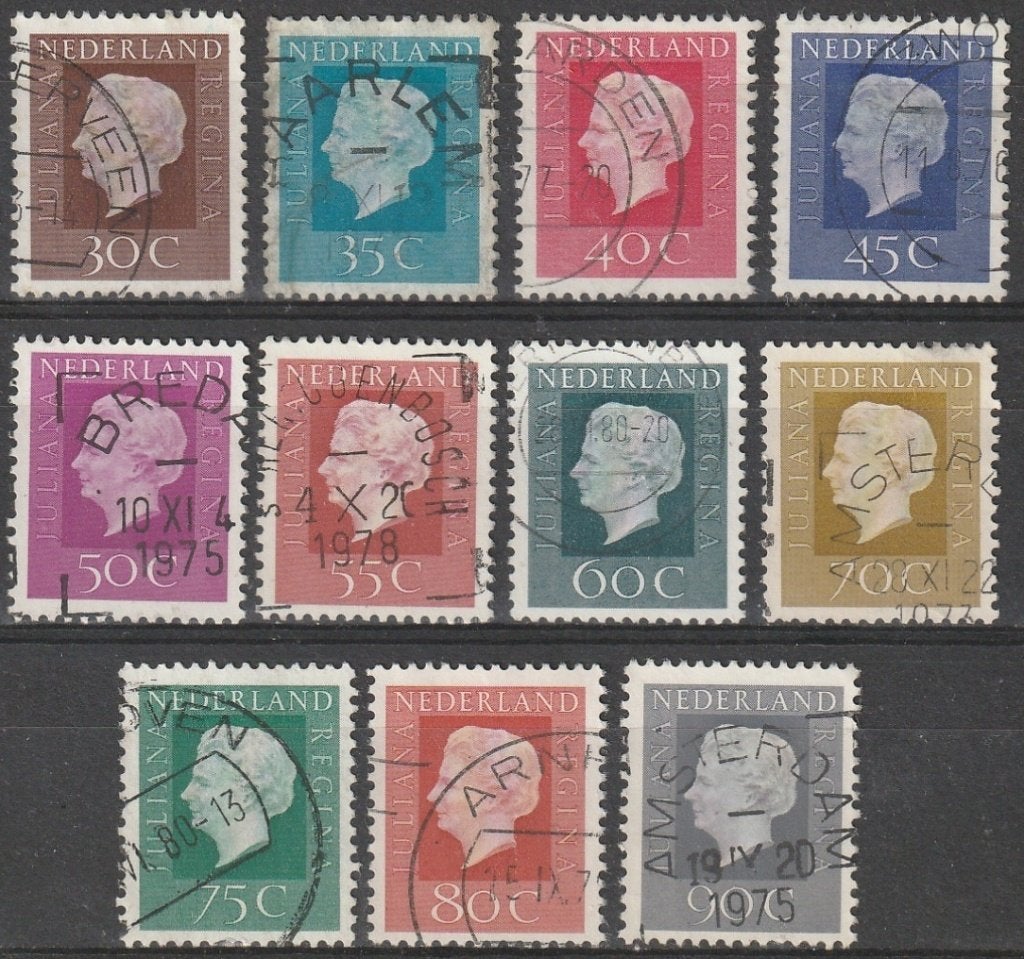 Nederland 1969 941/951 Juliana, Gest, Ophalen of Verzenden, Na 1940, Gestempeld
