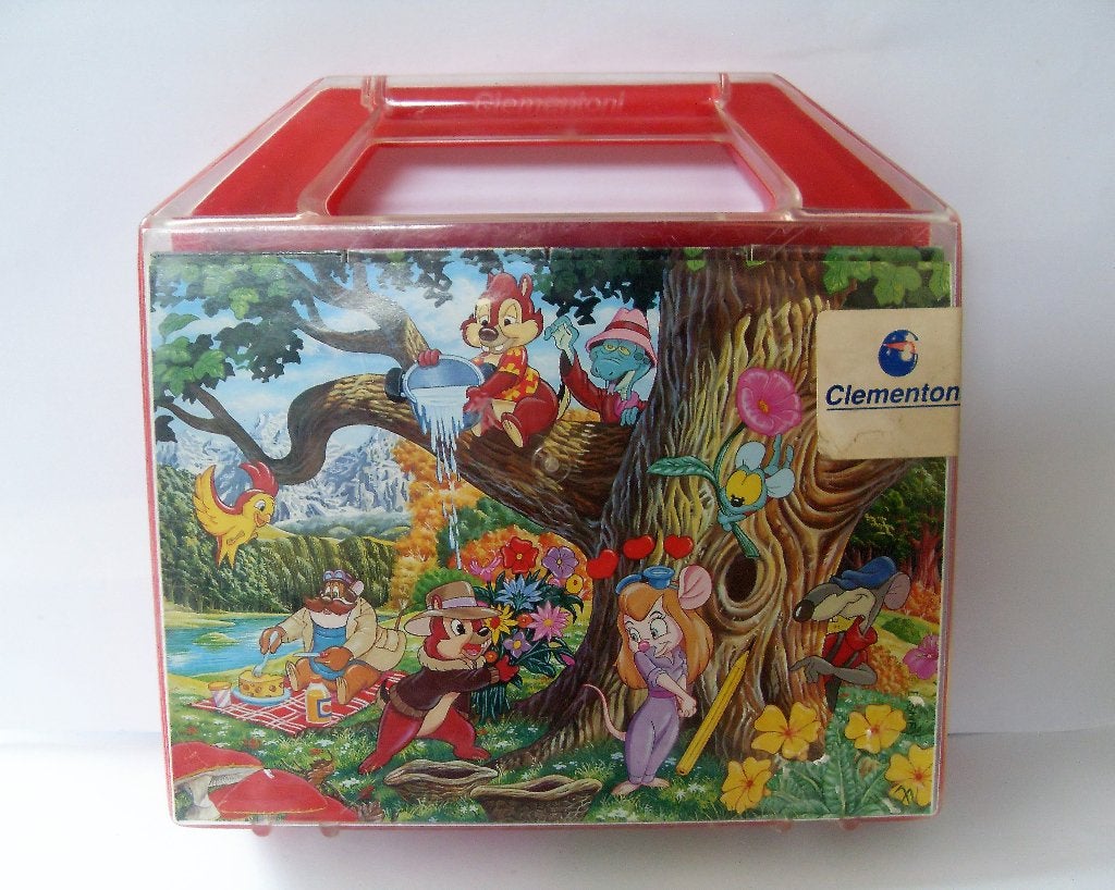 Rescue Rangers Clementoni Blok Puzzel Disney Knabbel en Babb, Ophalen of Verzenden, Overige figuren, Zo goed als nieuw, Beeldje of Figuurtje