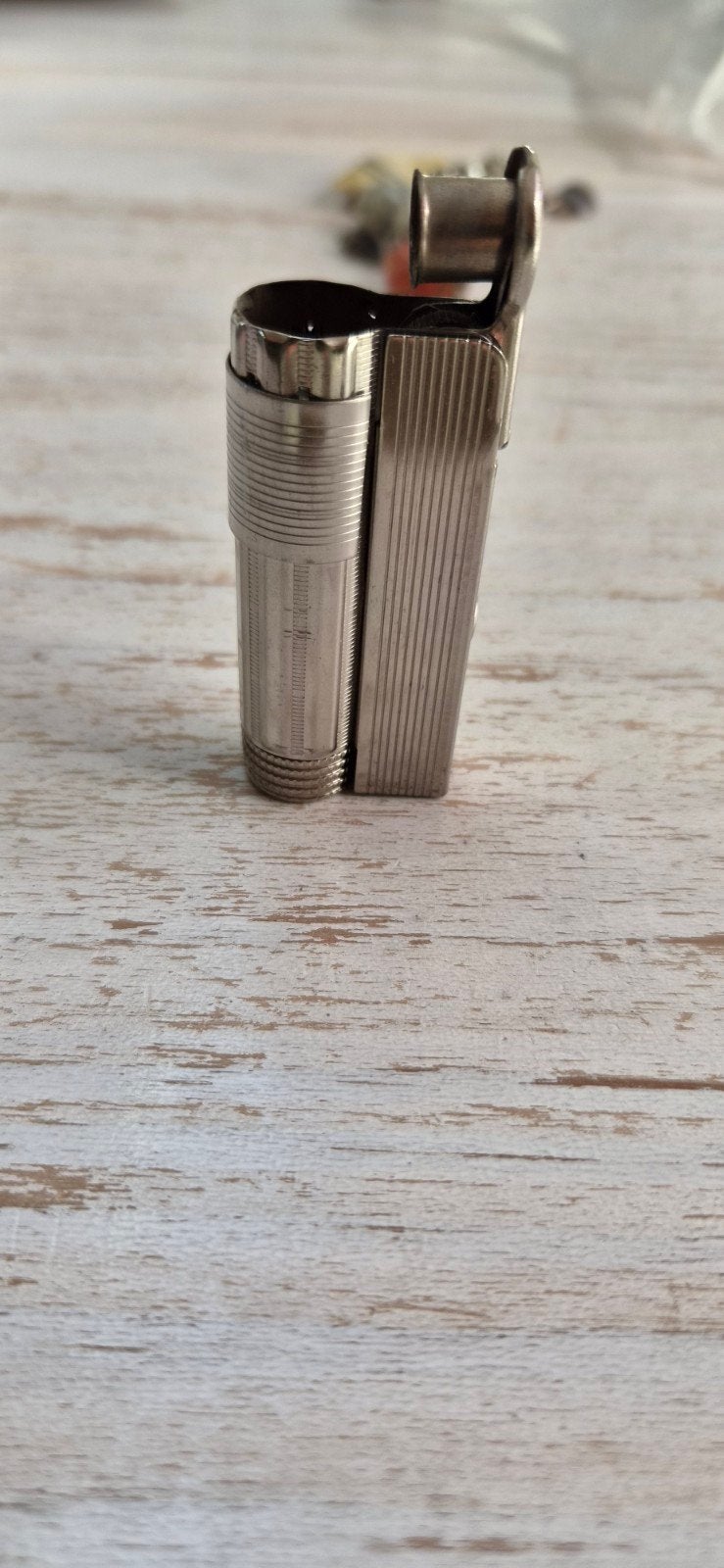 Vintage Oostenrijkse Mini FOX benzineaansteker (IMCO stijl –, Ophalen of Verzenden, Gebruikt, Aansteker