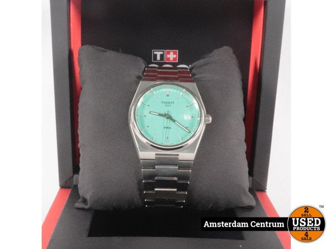 Tissot PRX 46MM Tiffany Blue | Full Set - Nette staat, Tissot, Gebruikt, Support@tissot.com, Rue Louis-Joseph Chevalier 1
2002 NeuchÃ¢tel
Switzerland