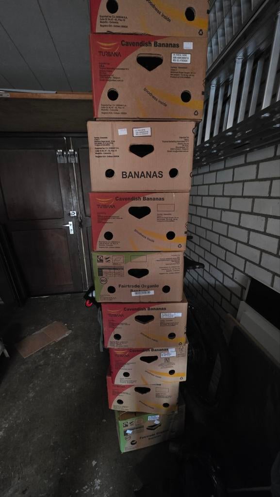 Stevige verhuisdozen / banaandozen - ideaal voor verhuizing, Ophalen, 40 tot 60 cm, 50 tot 75 cm, 35 tot 50 cm