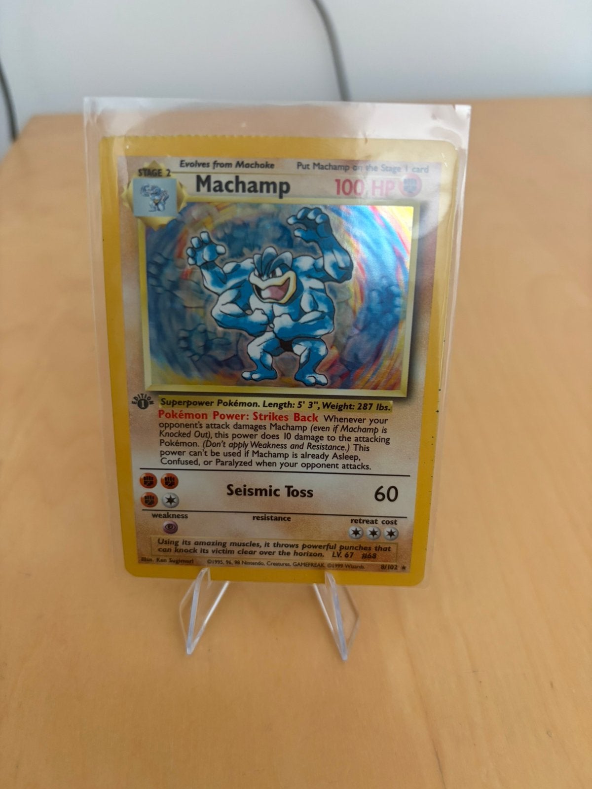 Machamp 1st edition #8, Ophalen of Verzenden, Zo goed als nieuw