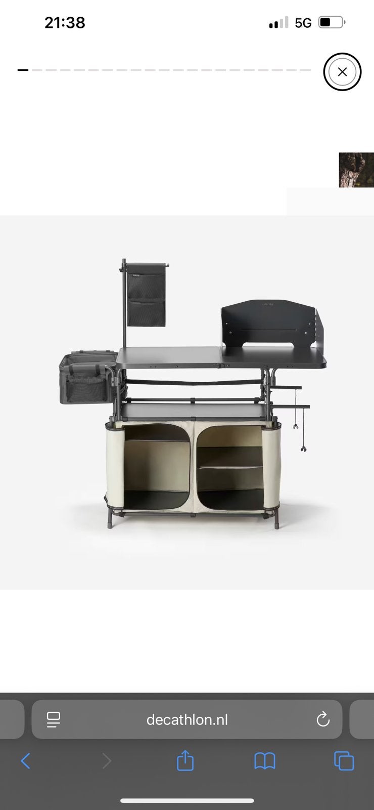 Campingkeuken / Quechua Kitchen Cabinet XL !!NIEUW!!, Caravans en Kamperen, Kampeermeubelen, Ophalen, Nieuw, Campingkast