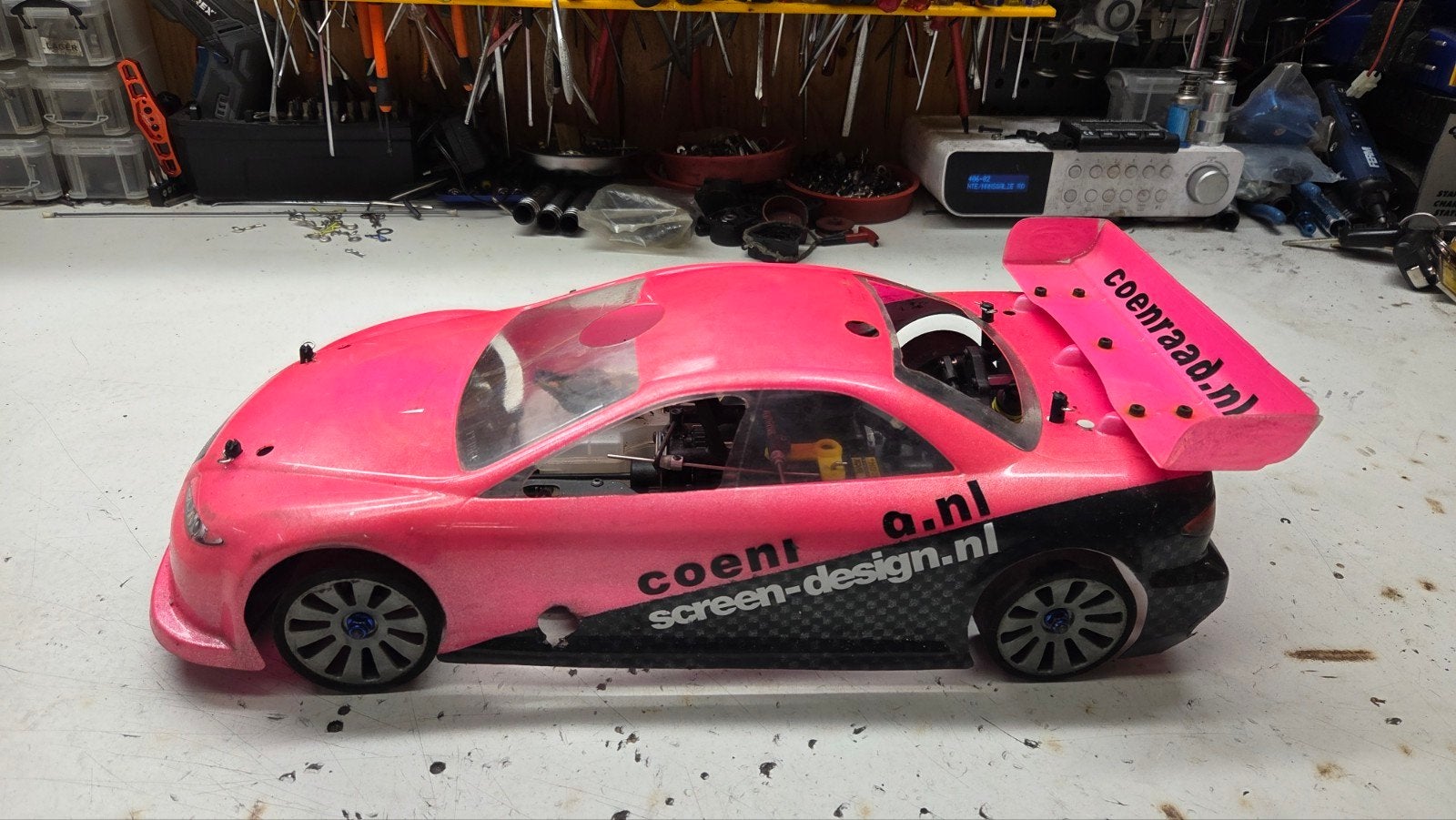 te koop mooie hoboa, Gebruikt, Ophalen of Verzenden, Schaal 1:10, Auto onroad