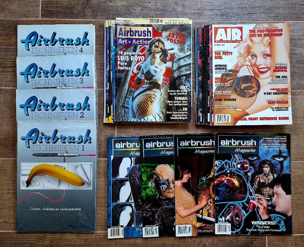 Tijdschrift airbrush 20 stuks en Techniek 4 st. Los te koop., Ophalen of Verzenden, Gelezen, Overige onderwerpen