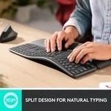 Logitech  ERGO K860  Draadloos US International, Computers en Software, Toetsenborden, Nieuw, Ergonomisch, Ophalen of Verzenden