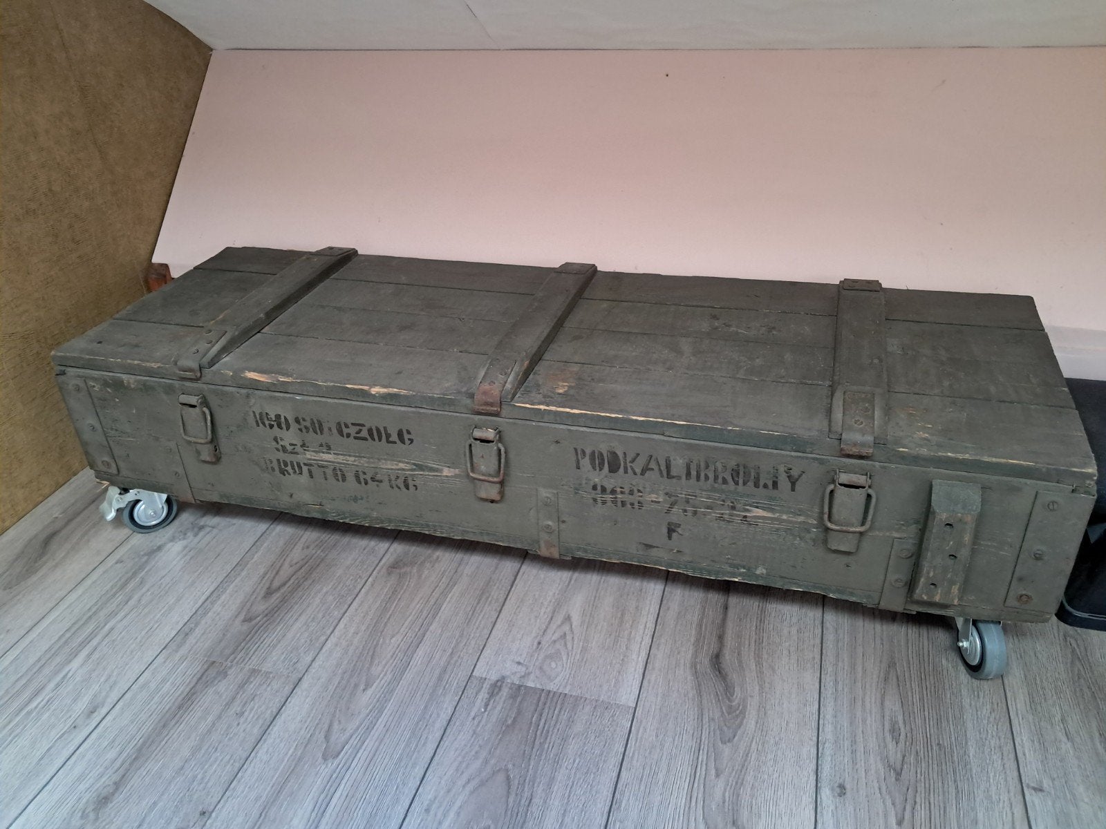 Leger kist, Ophalen, 150 tot 200 cm, Minder dan 50 cm