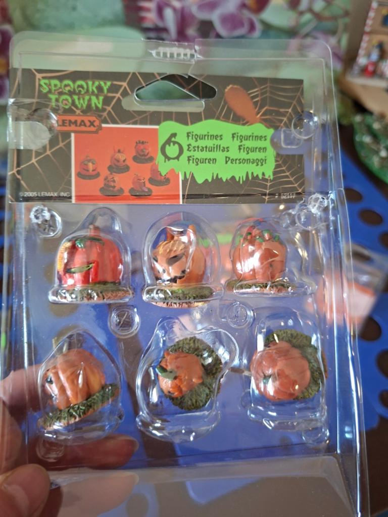 Lemax Spooky Town Pompoen Figuurtjes 2005 - Set van 6, Ophalen of Verzenden