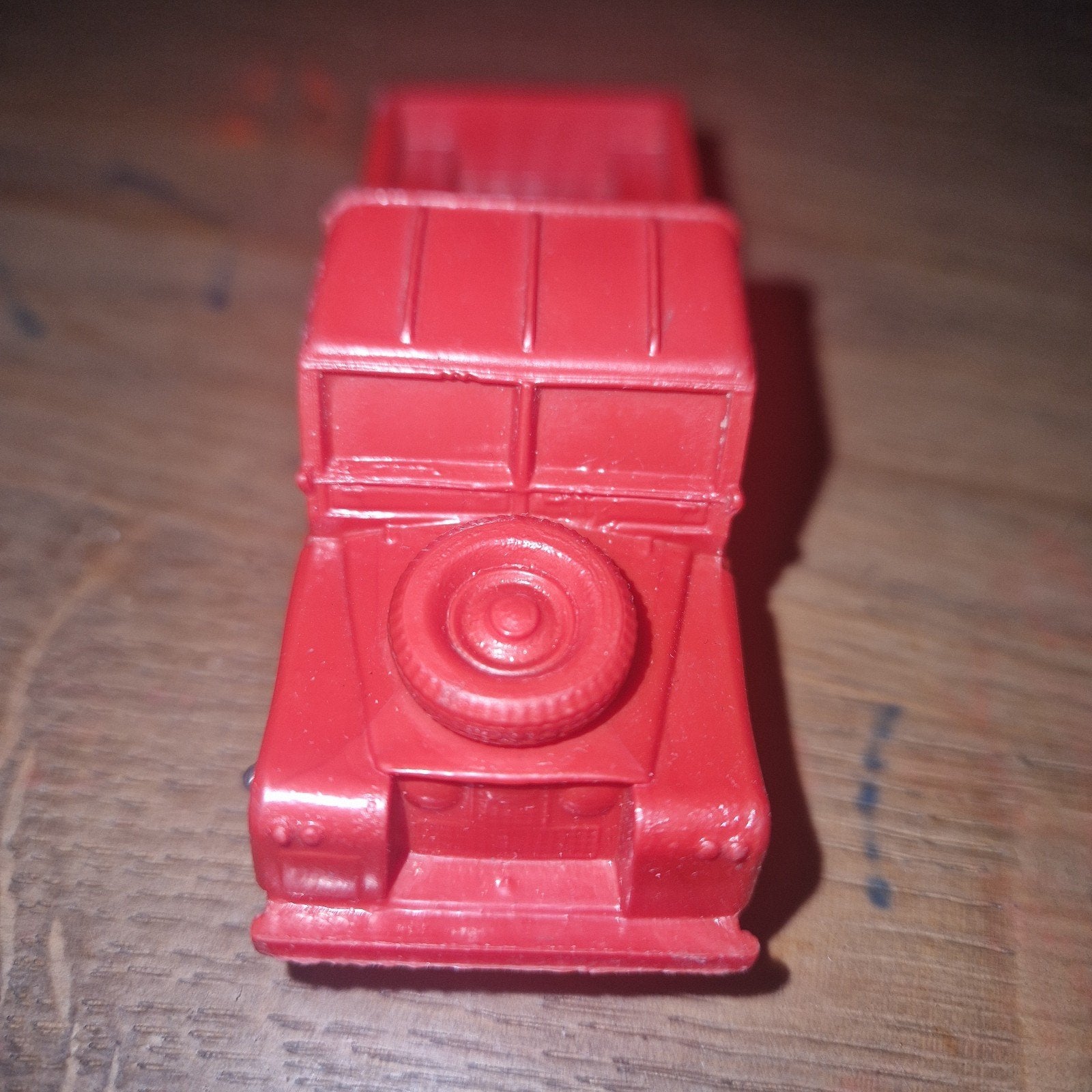 Vintage Tomte Land Rover Speelgoedauto Rood, Ophalen of Verzenden, Gebruikt
