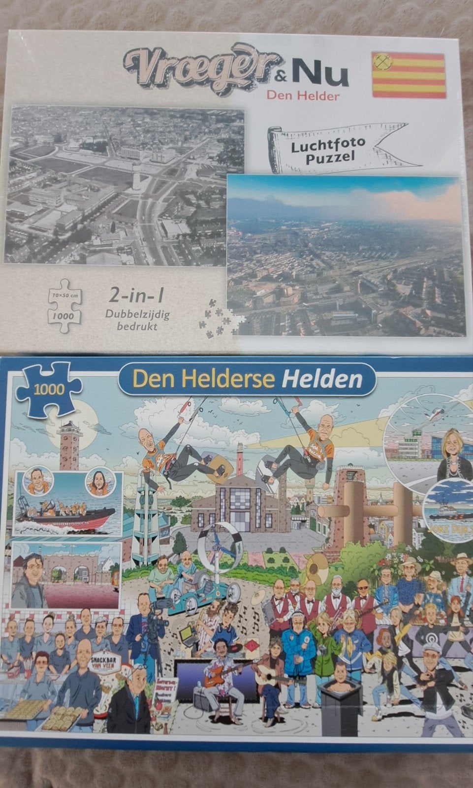 puzzels over Den Helder, Ophalen, 500 t/m 1500 stukjes, Zo goed als nieuw