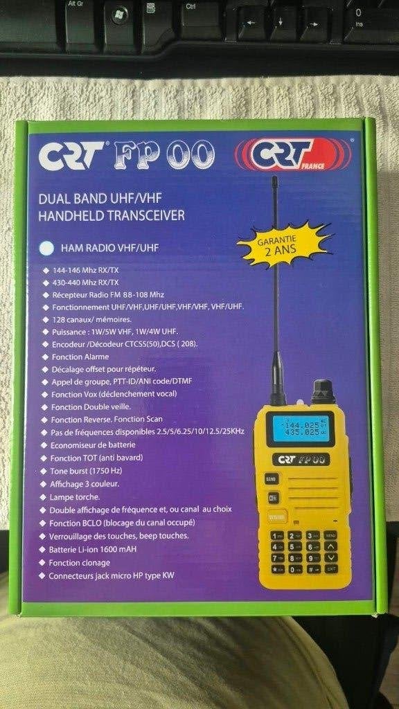 CRT FP00 portofoon, Telecommunicatie, 5 tot 15 km, Ophalen of Verzenden, Zo goed als nieuw, Portofoon of Walkie-talkie