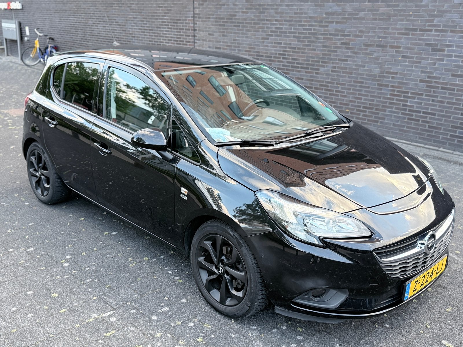 Opel Corsa 1.2 16V Ecoflex 5D 2019 Zwart, Auto's, Voorwielaandrijving, 1063 kg, Overige bekleding, 1229 cc