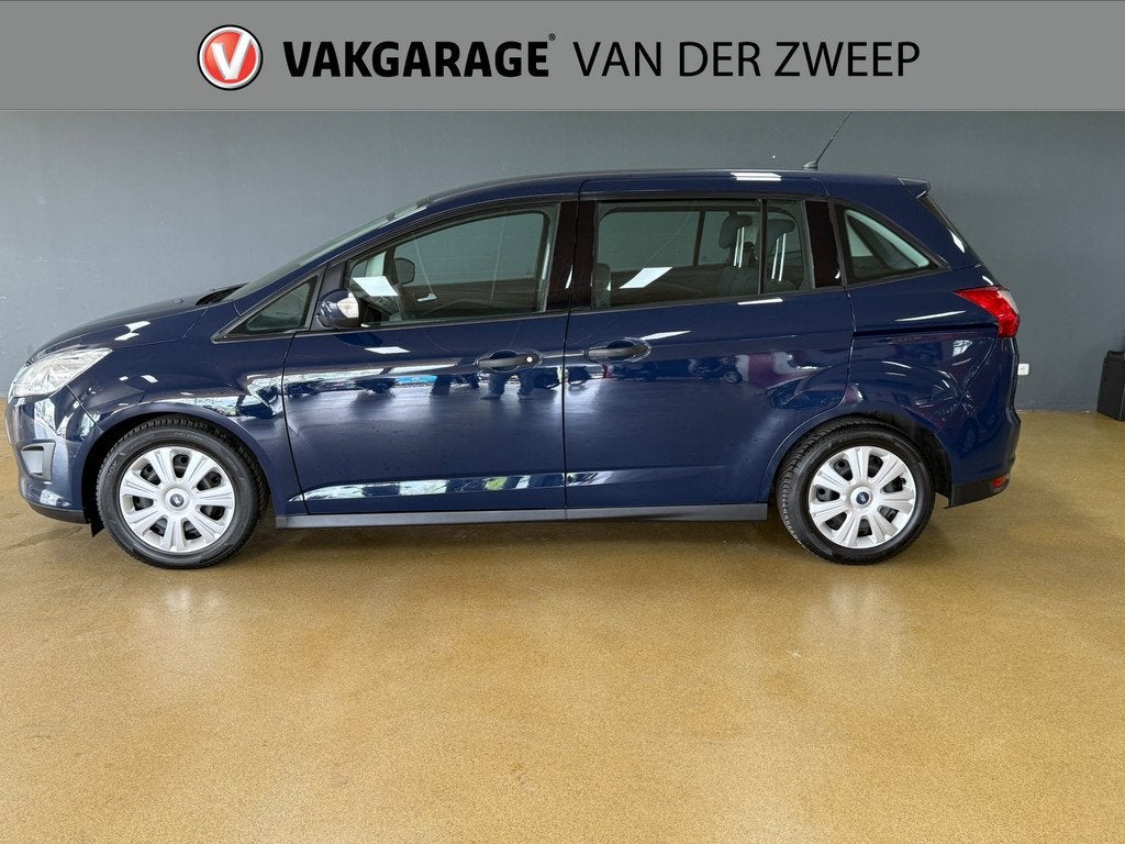Ford Grand C-Max 1.0 Ambiente | Trekhaak | Airco. (bj 2014), Voorwielaandrijving, Gebruikt, Blauw, Handgeschakeld