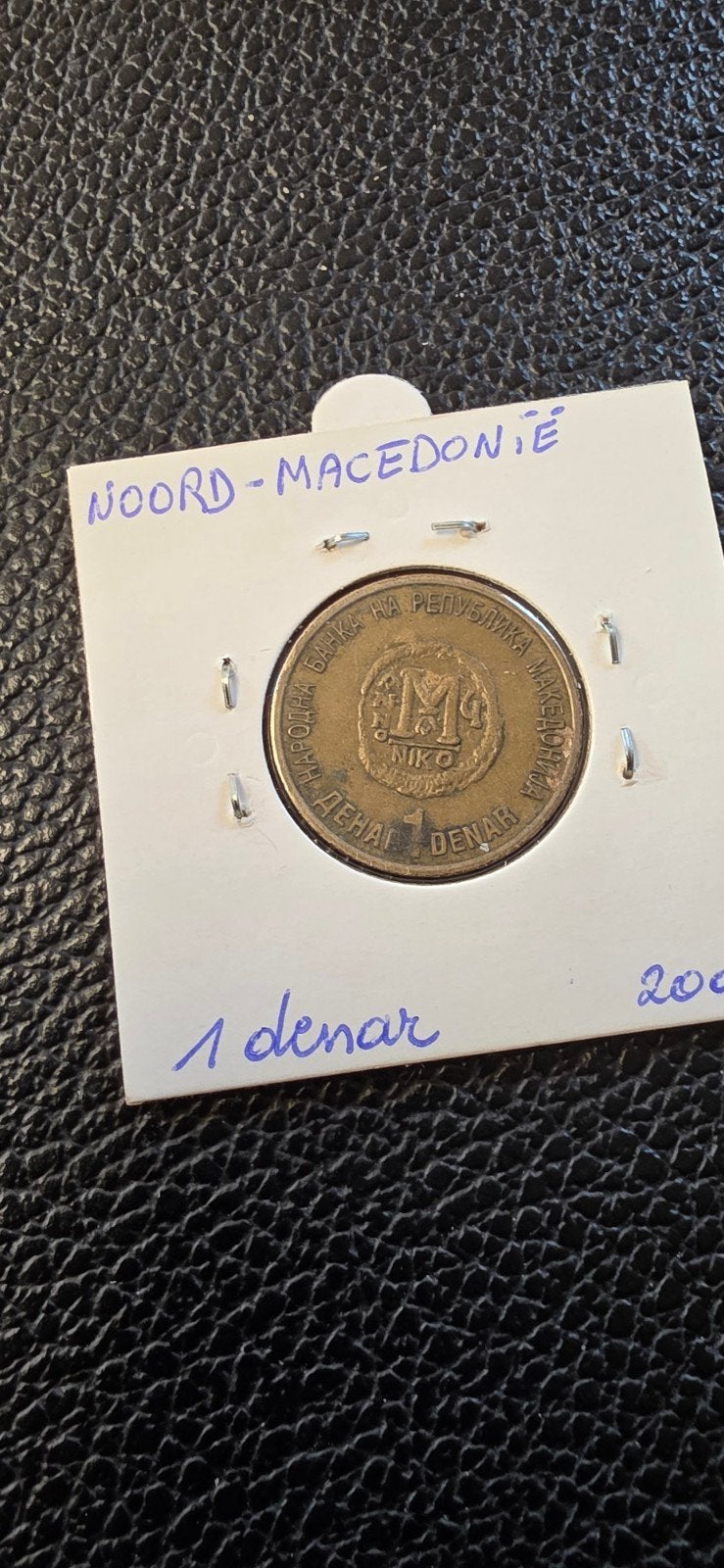 Noord -Macedonië 1 denar 2000, Ophalen of Verzenden, Overige landen
