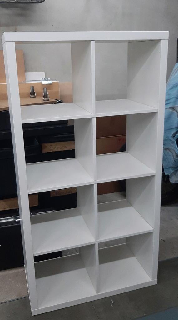Ikea kallax Vakkenkast 2x4  wit, Huis en Inrichting, Kasten | Boekenkasten, Ophalen, Zo goed als nieuw