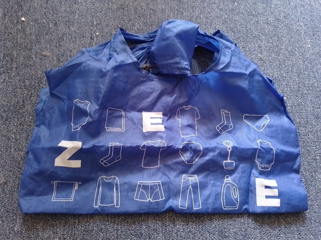 duurzame boodschappentas in hoesje, 30 cm of meer, Gebruikt, Minder dan 40 cm, Minder dan 35 cm