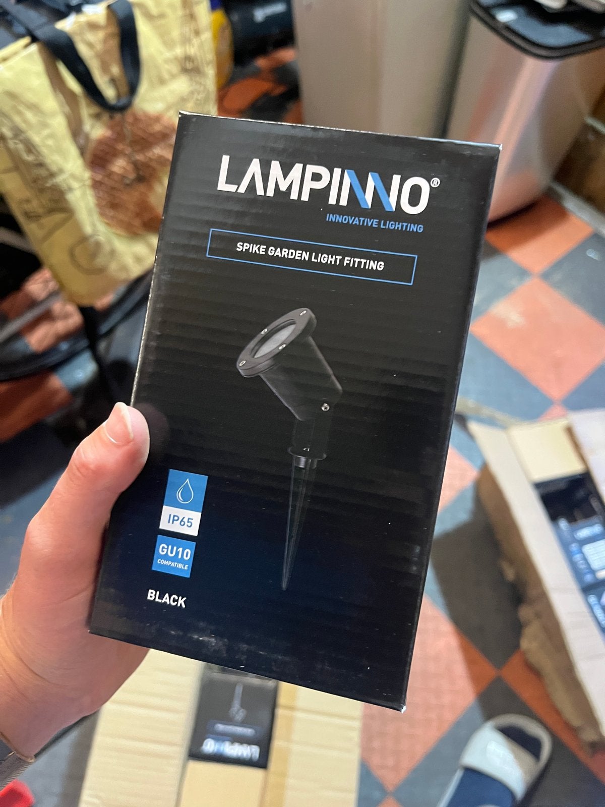 Lampinno Spike Tuinspot GU10 Zwart IP65 Waterdicht, Minder dan 50 watt, Ophalen of Verzenden, Netvoeding, Vloerlamp