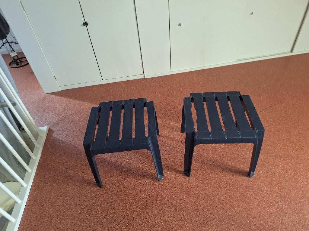 Hockers, Ophalen, Vierkant, Minder dan 50 cm, Zo goed als nieuw