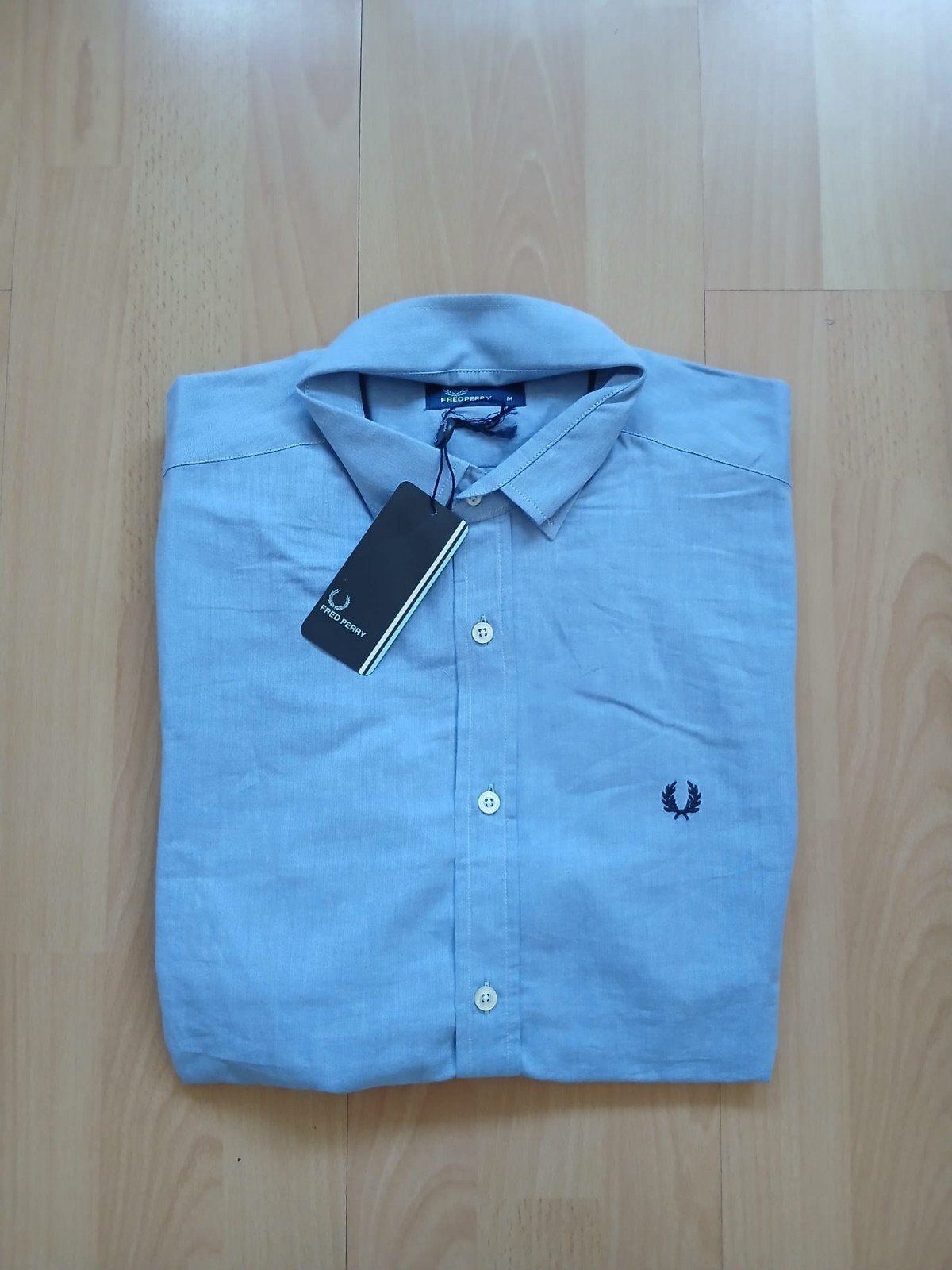 Fred Perry blouse maat m, Ophalen of Verzenden, Zo goed als nieuw, Blauw