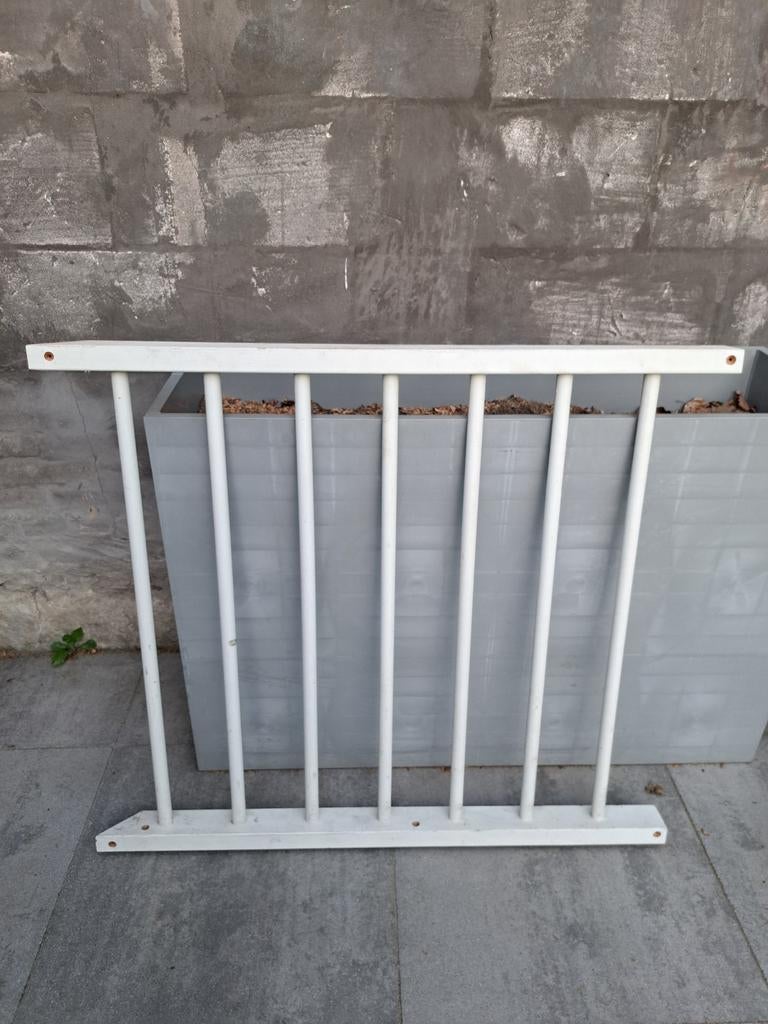 Wit houten traphekje, Ophalen, Gebruikt, Overige typen, 100 tot 115 cm