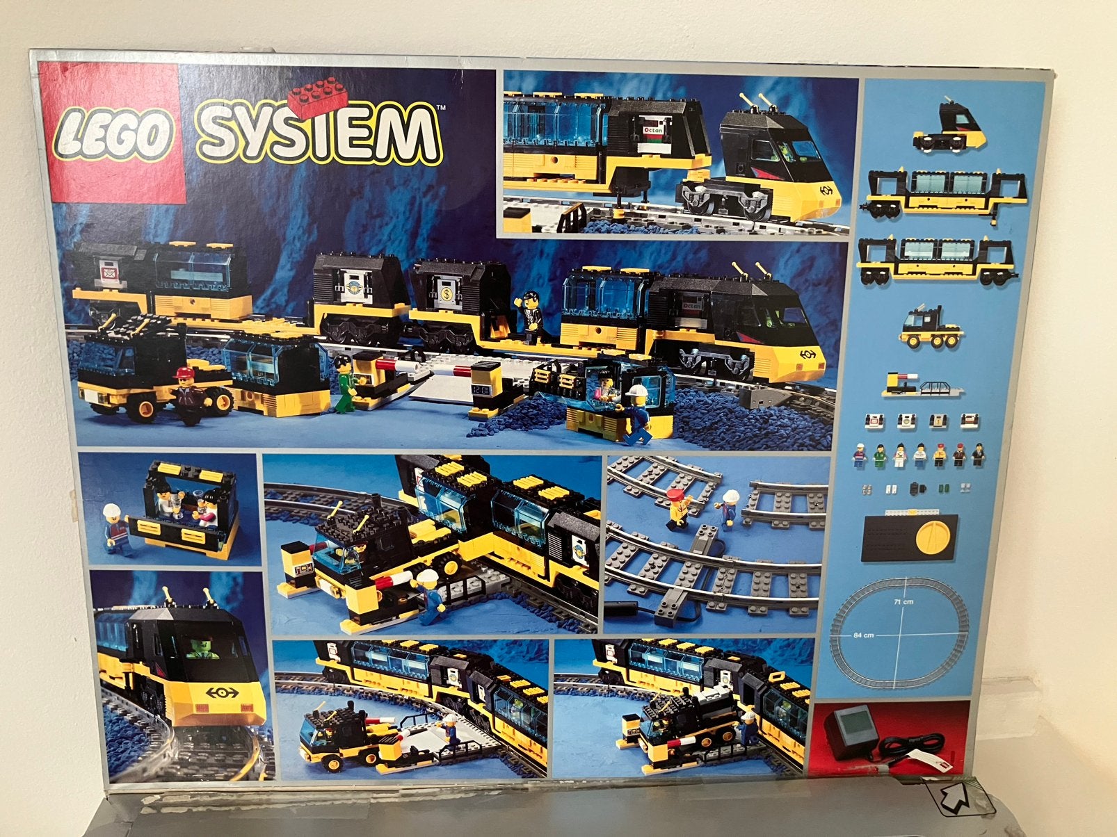 Elektrische lego trein 4559 extra rails, overgang en wissels, Ophalen, Gebruikt, Complete set, Lego