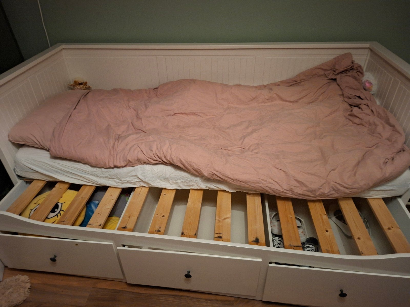 Ikea bed met lades, lattenbodem matig, exclusief matras, Ophalen