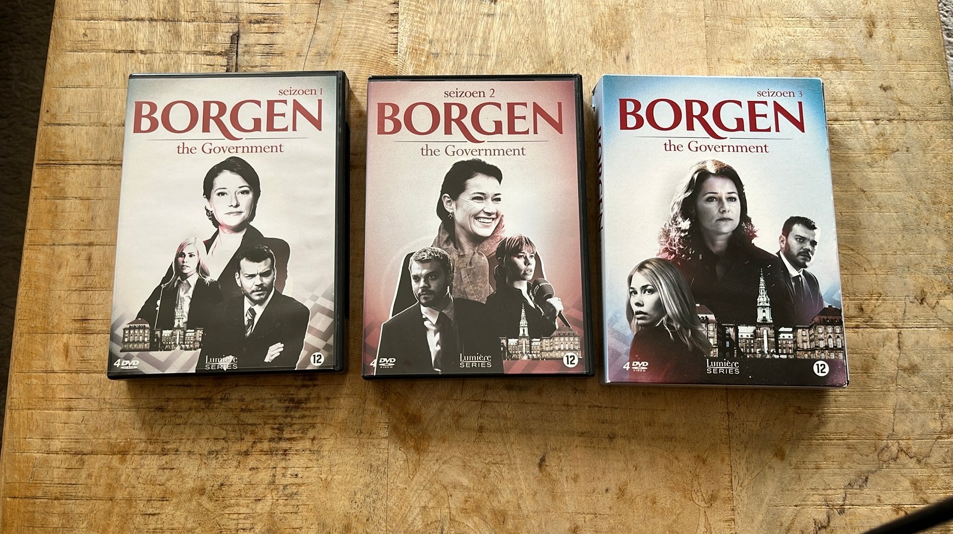 Dvd boxen Borgen seizoen 1-2-3, Nederlands, Drama, Ophalen of Verzenden, Zo goed als nieuw