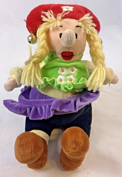 Studio 100 Kabouter Kwebbel Plop Pluche Knuffel Rode Muts