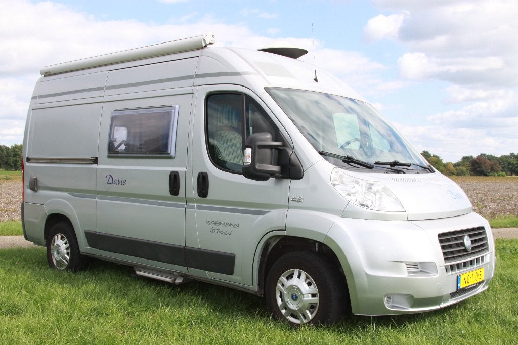 Karmann Davis 540 compact! dwarsbed, Caravans en Kamperen, Buscamper of Camperbus, Ringverwarming, Fiat, Tot en met 2