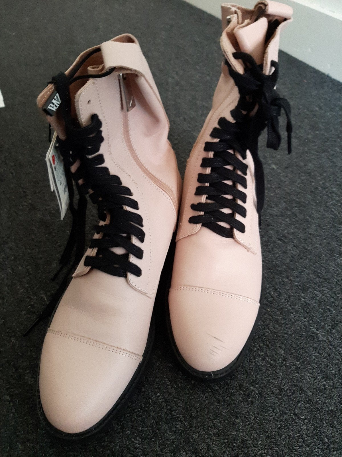 roze enkellaarzen Zara leer maat 40 nieuw, Zara, Lage of Enkellaarzen, Nieuw, Ophalen of Verzenden