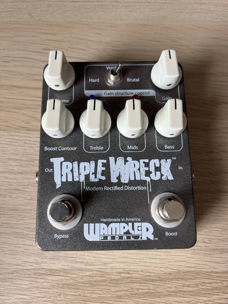 Wampler Triple Wreck, Muziek en Instrumenten, Effecten, Ophalen of Verzenden, Zo goed als nieuw, Distortion, Overdrive of Fuzz