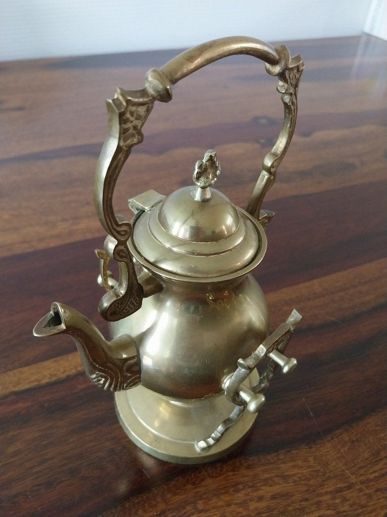 messing vijzel en koffiepotje, Ophalen of Verzenden, Koper
