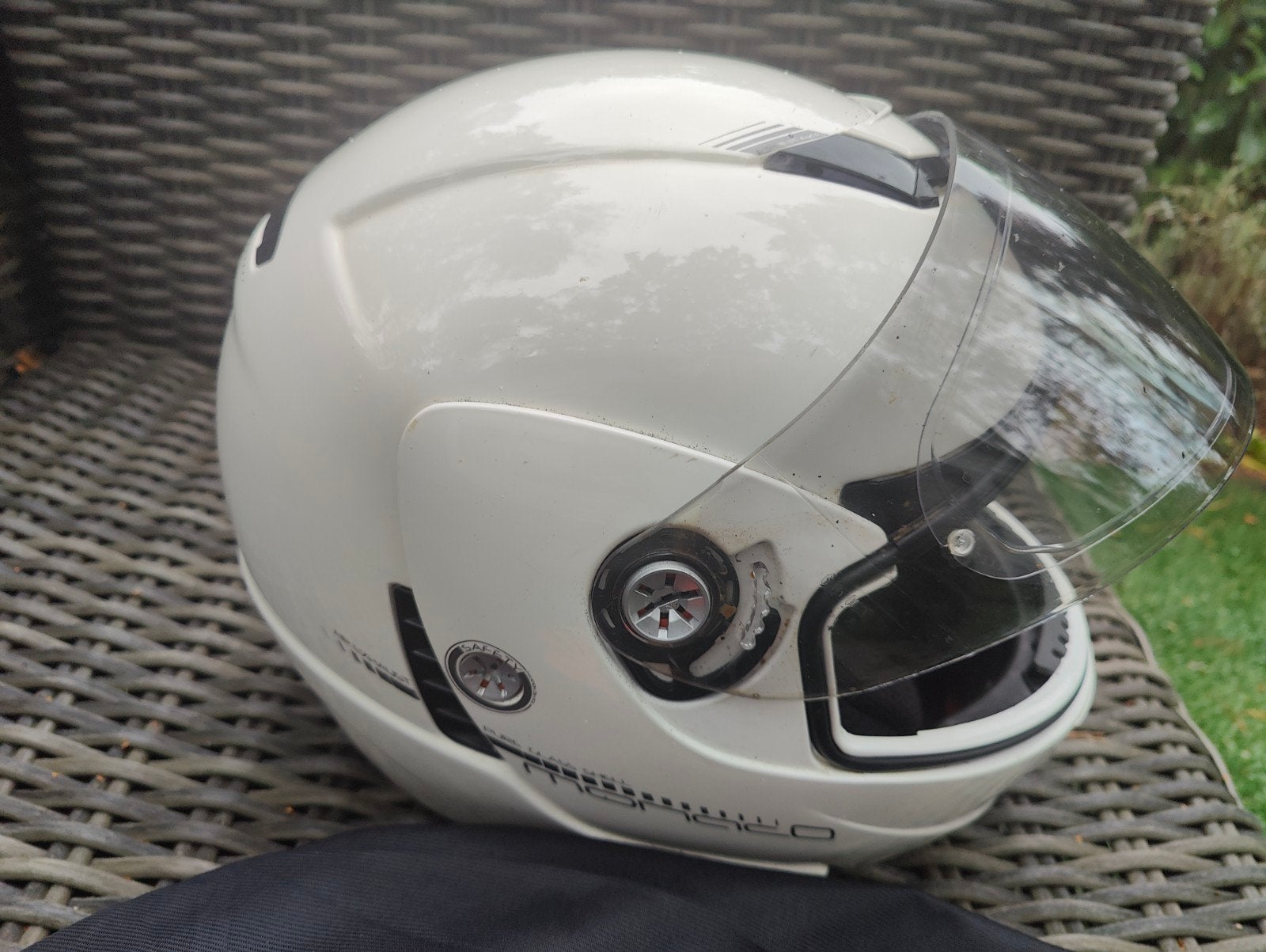 Lazer Monaco systeemhelm  met Bluetooth-Maat S-wit, Motoren, Lazer, Systeemhelm, Heren, Ophalen of Verzenden