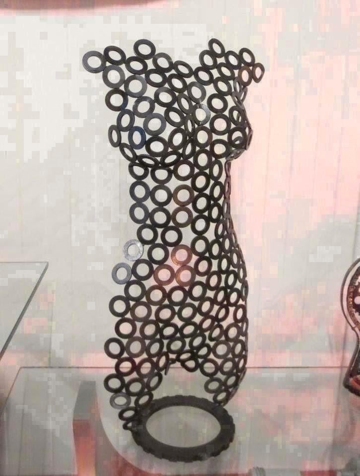 Metal art, torso gitaar upcycling Industriële kunst, Ophalen of Verzenden