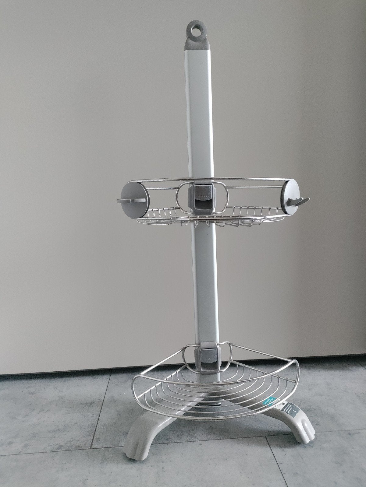 Shower caddy - Douche-accessoire: Handige hoekrek badkamer, Ophalen, Nieuw, Grijs, Douche-accessoire
