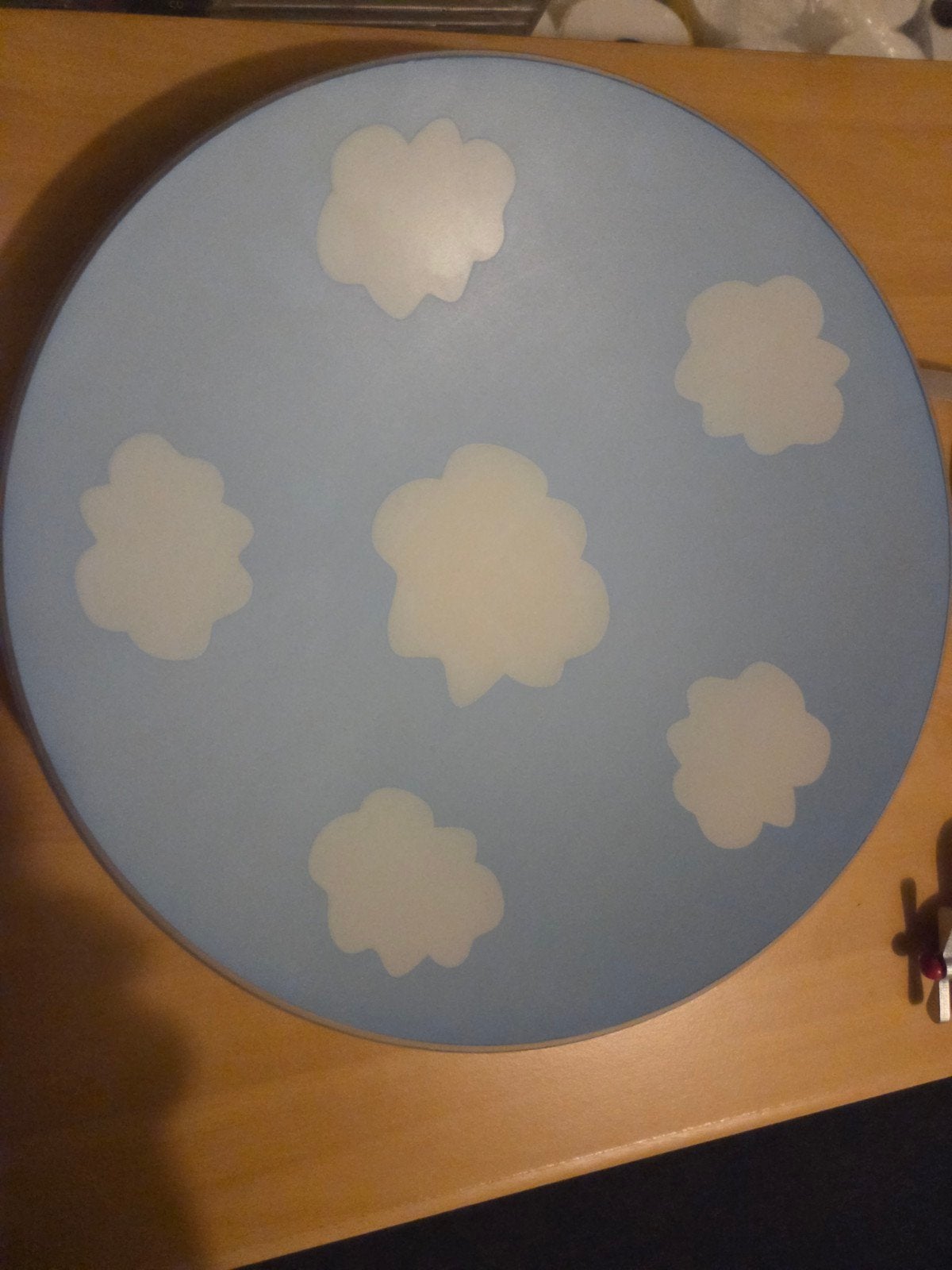 Leuke Philips plafondlamp met vliegtuigje (ZGAN), Ophalen, Zo goed als nieuw, Ophangbaar, Blauw