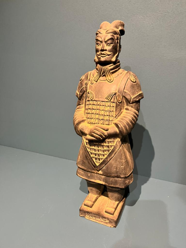 Terracotta Leger Beeld - Chinese Krijger, Ophalen, Handgemaakt, 20 - 50 cm, Steen of Keramiek