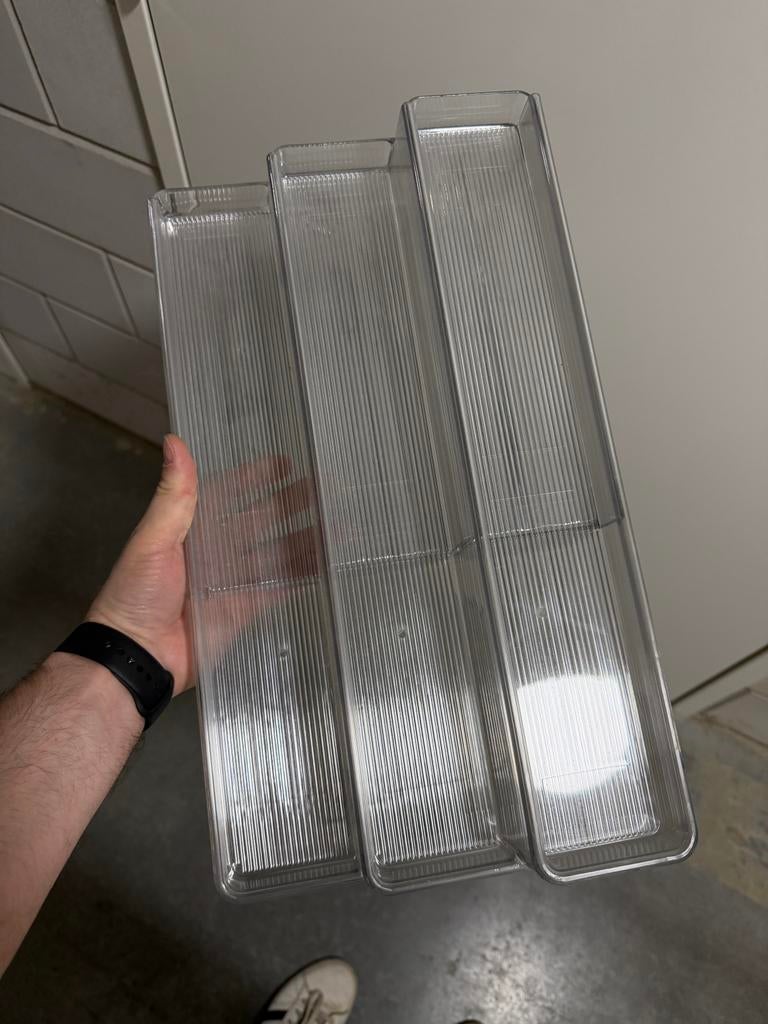 Transparante organizer voor (voorraad-)kast, Ophalen, Zo goed als nieuw, Glas of Kopje