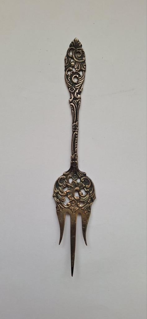 Antieke verzilverde Cakevork Gero 90 GN, Antiek en Kunst, Ophalen of Verzenden