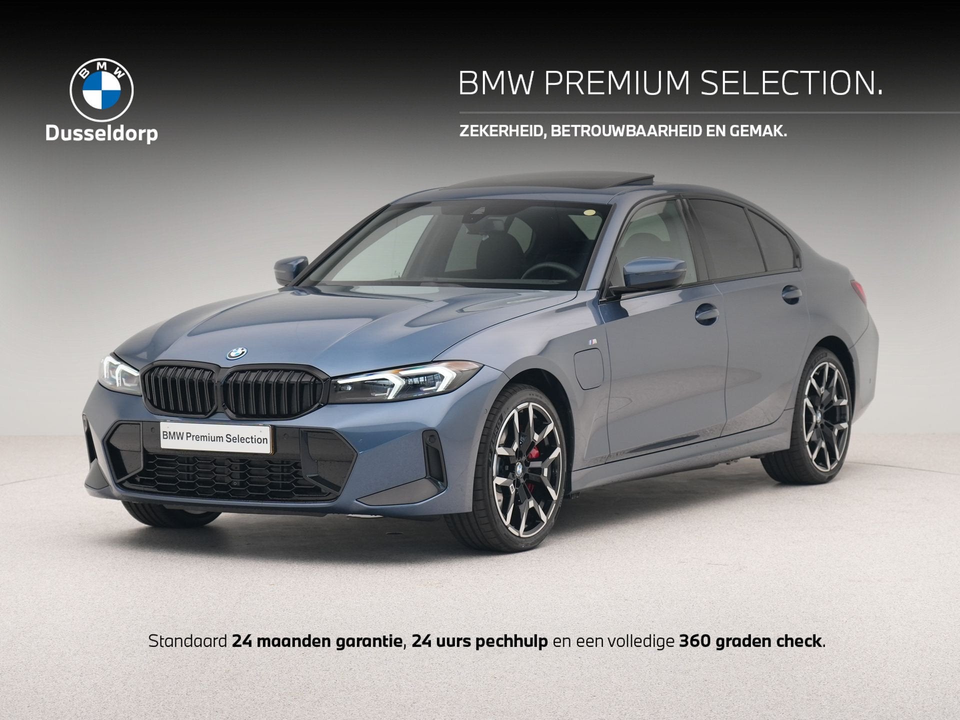 BMW 3 Serie 330e M Sport Pro SoH 100% (bj 2025, automaat), Auto's, Achterwielaandrijving, Gebruikt, 4 cilinders, Met garantie (alle)