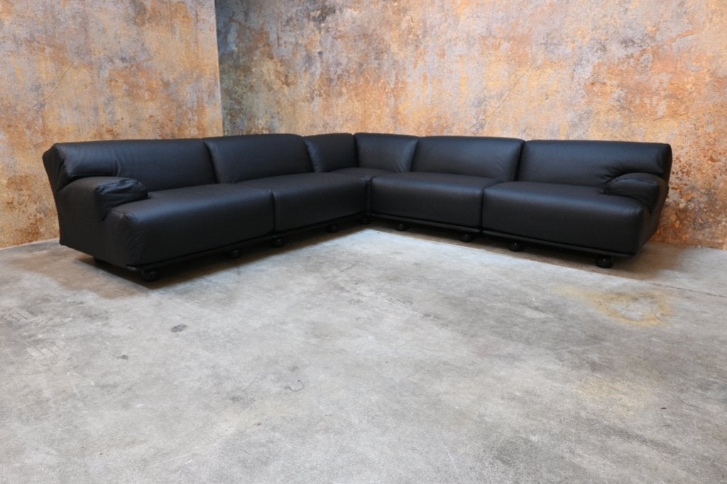 UNIEKE opnieuw beklede Cassina Fiandra design elementenbank, Huis en Inrichting, Cassina, 125 tot 150 cm, Overige maten, Hoekbank