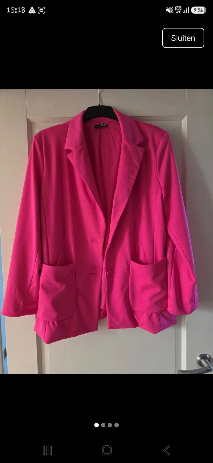 Fel roze jasje van Norah - Maat 48, Maat 46/48 (XL) of groter, Ophalen of Verzenden, Zo goed als nieuw, Norah