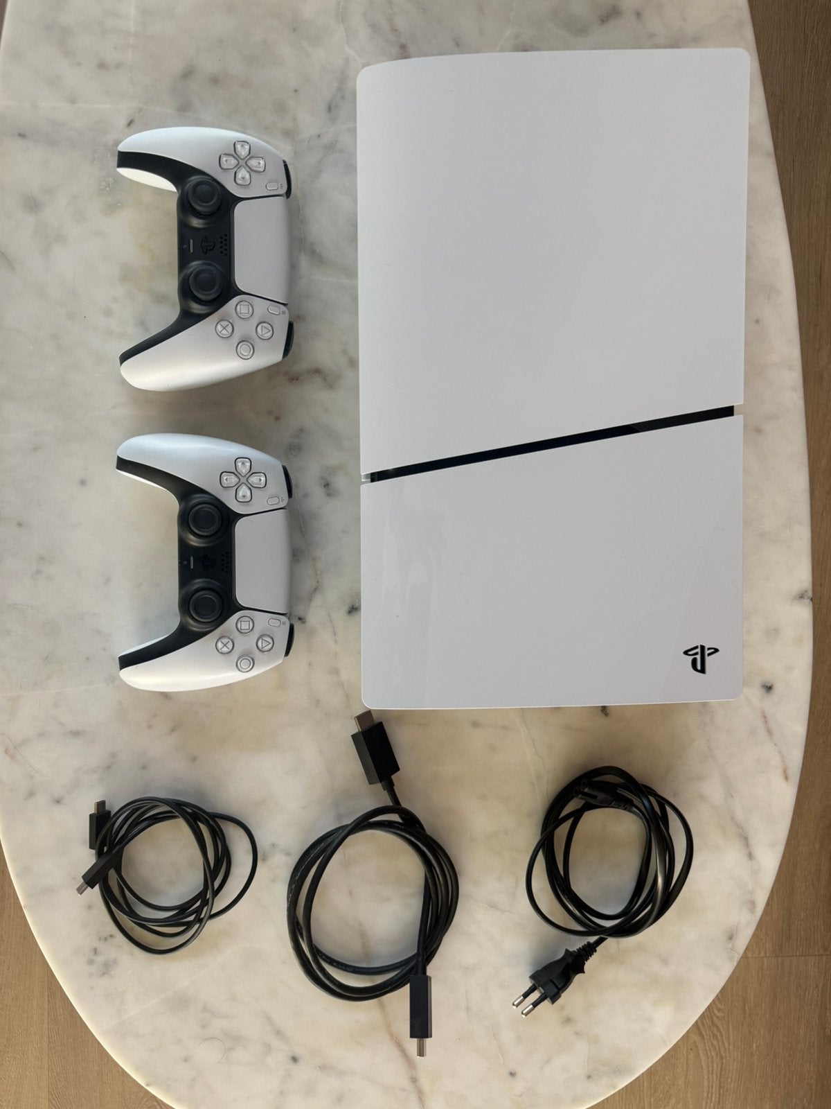 PlayStation 5 Disc Edition + 2 controllers – originele doos, Ophalen, Zo goed als nieuw