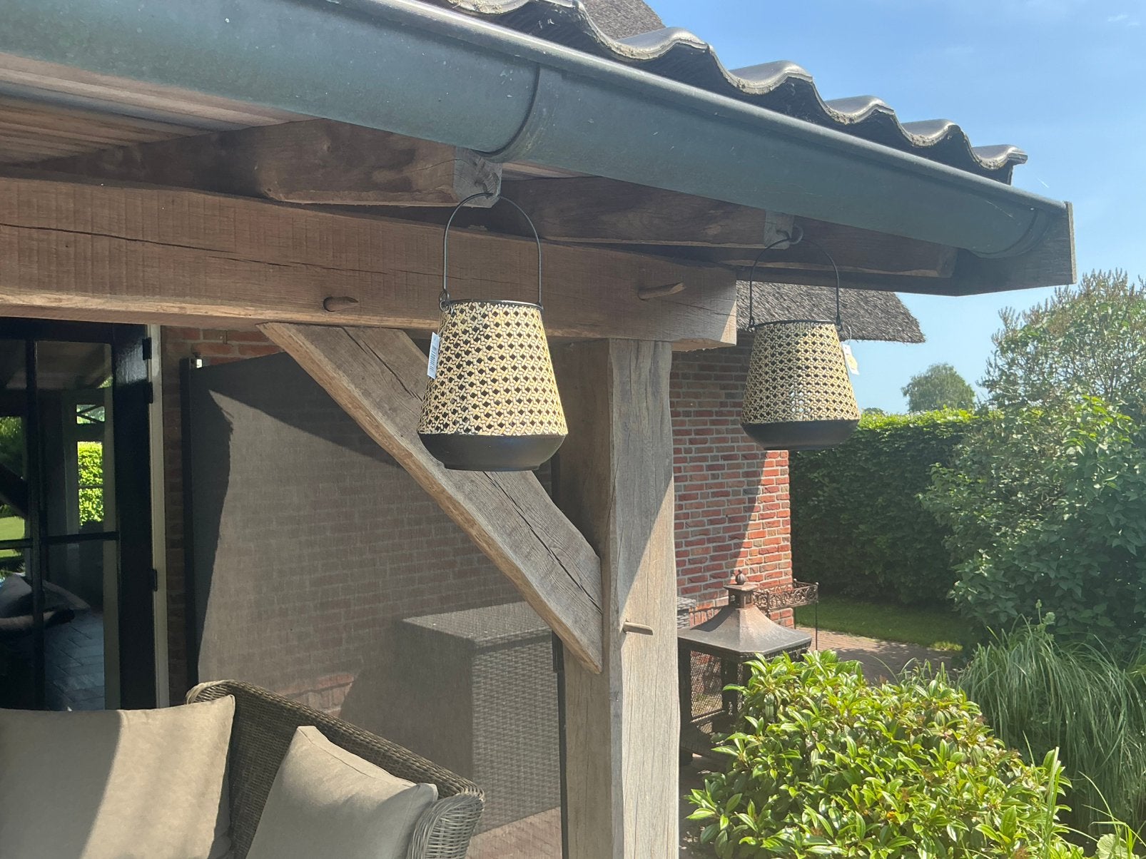 AANBIEDING VOOR BUITEN metalen windlichten lantaarns, Tuin en Terras, Ophalen of Verzenden, Nieuw